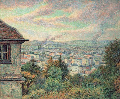 Parigi, vista di Montmartre da Maximilien Luce